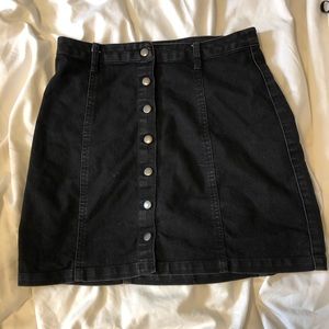 Forever 21 button front mini skirt
